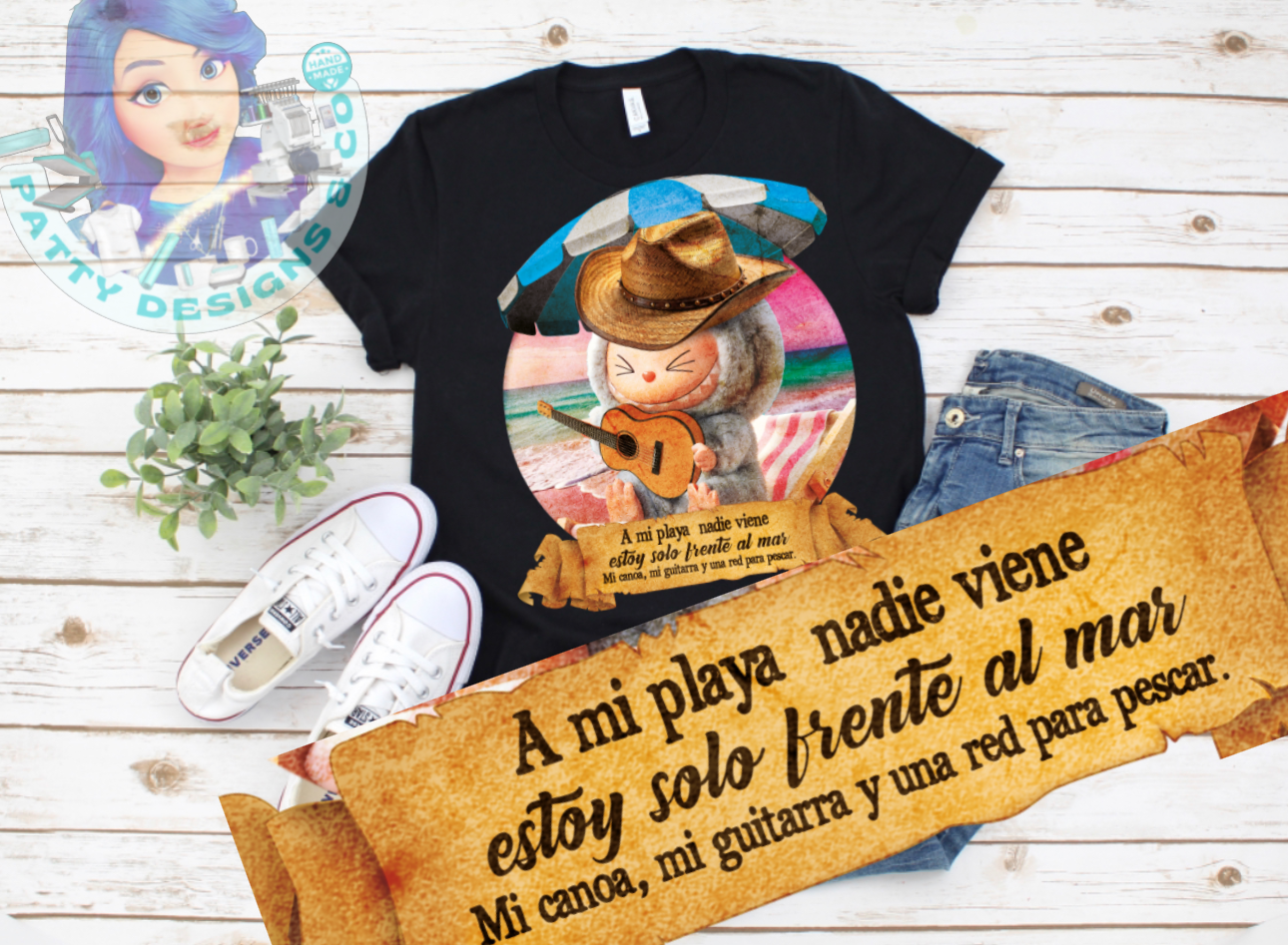 Labubu  A mi playa T SHIRT