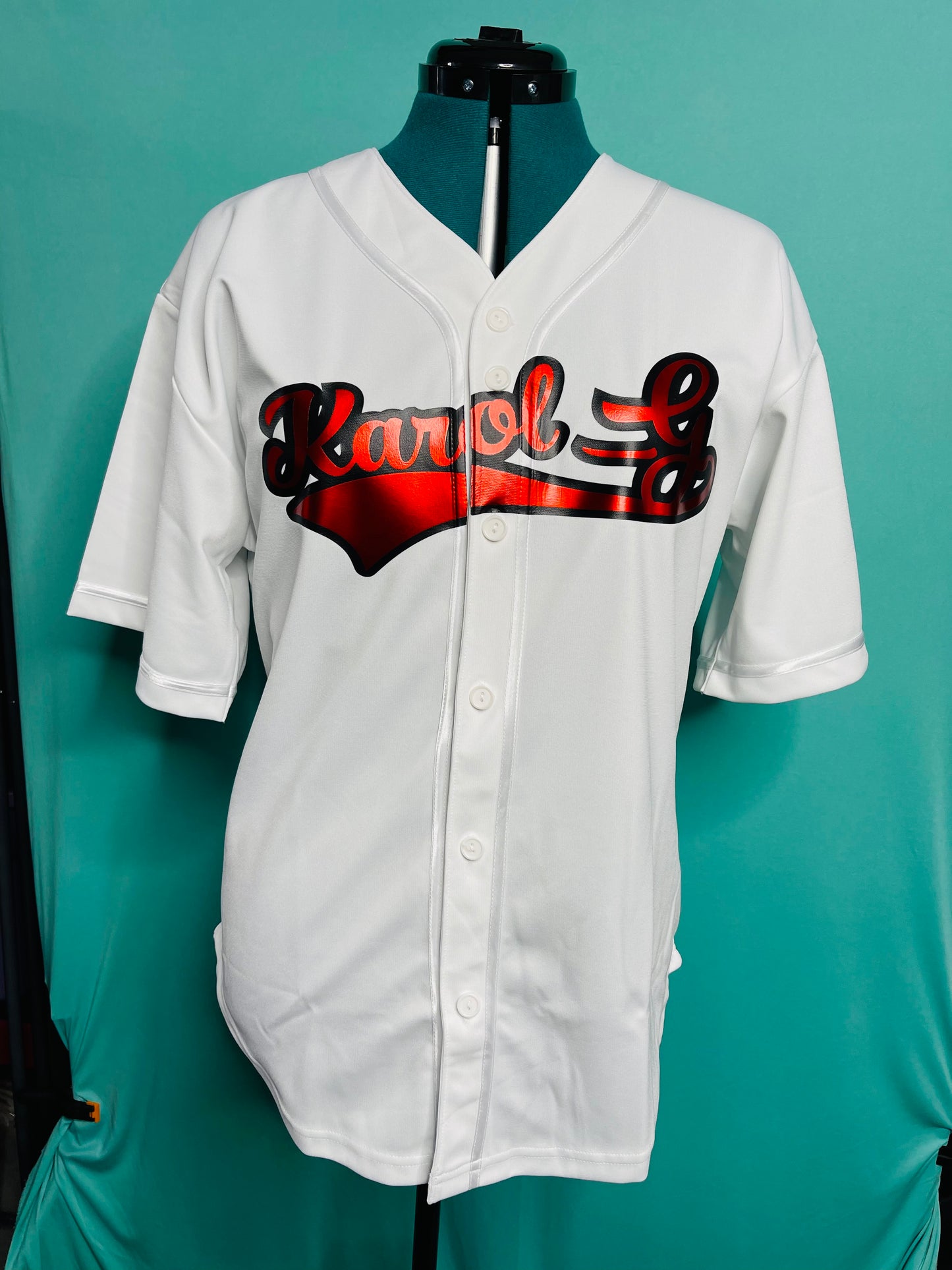Karol G Jersey Red Metallic
