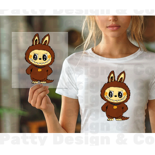 LABUBU BROWN TRANSFER – Patty Design & Co