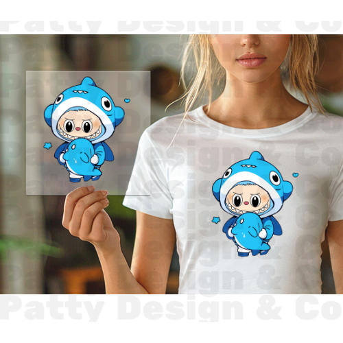 LABUBU  BLUE TRANSFER